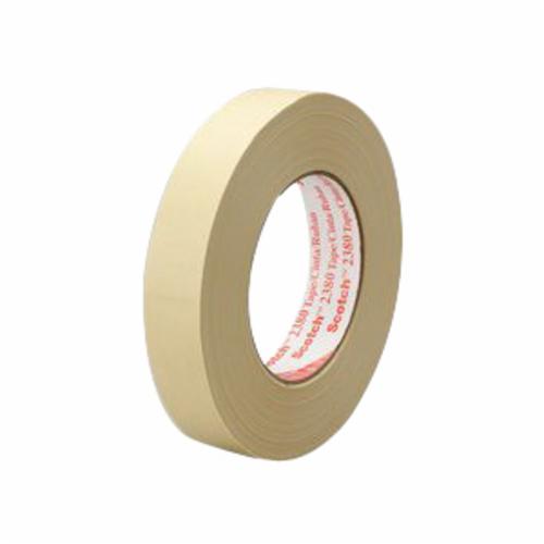 Scotch 7000088414 High Performance Adhesive Tape, 55 m L x 24 mm W, 7.2 mil THK, Rubber Adhesive, Crepe Paper Backing - Masking Tapes