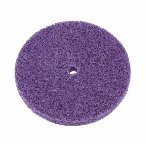 Scotch-Brite 7000046258 Blend and Finish Disc, 6 in Dia Disc, Medium Grade, Aluminum Oxide Abrasive - Non-Woven Abrasive Plain Back Discs