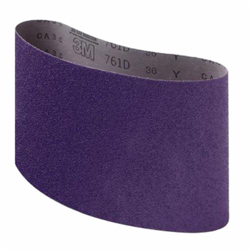 Cubitron 5114481412 Flim-Lok Portable Belt, 3 in W Belt x 24 in L, 80 Grit, Medium Grade, Ceramic Alumina Abrasive, Cloth Backing - Coated Abrasive Belts