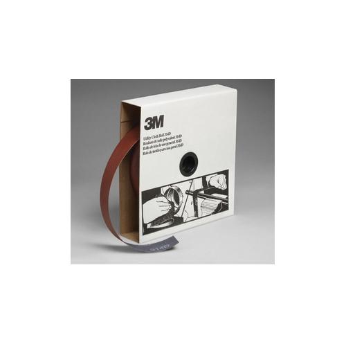 3M 7000118522 Utility Cloth Roll, 50 yd L Roll x 1-1/2 in W Roll, 400 Grit, Extra Fine Grade, Aluminum Oxide Abrasive, Cloth Backing - Coated Abrasive Rolls