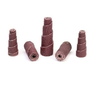 3M 7010294689 Regular Cartridge Roll, 1/2 in Dia x 1-1/2 in OAL, 1/8 in Dia Pilot Hole, P320 Grit, Aluminum Oxide Abrasive - Cartridge Rolls