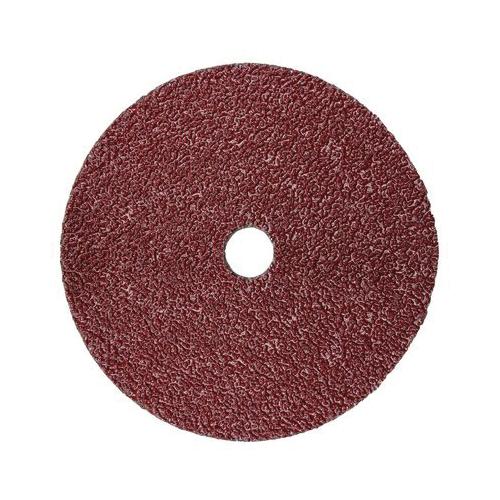 3M 7100099218 Close Coated Fibre Disc, 5 in Dia Disc, 7/8 in Center Hole, 80+ Grit, Ceramic Abrasive, Arbor Attachment - Coated Abrasive Fiber Discs