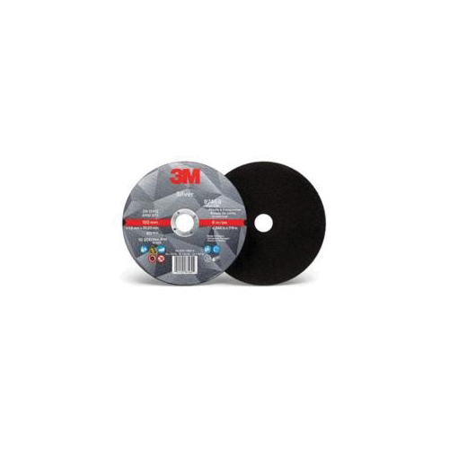 3M 7010412152 Silver Abrasive Cut-Off Wheel, 6 in Dia Wheel x 0.045 in THK Wheel, 7/8 in Center Hole, 60 Grit, Ceramic Abrasive - Cut-Off Wheels