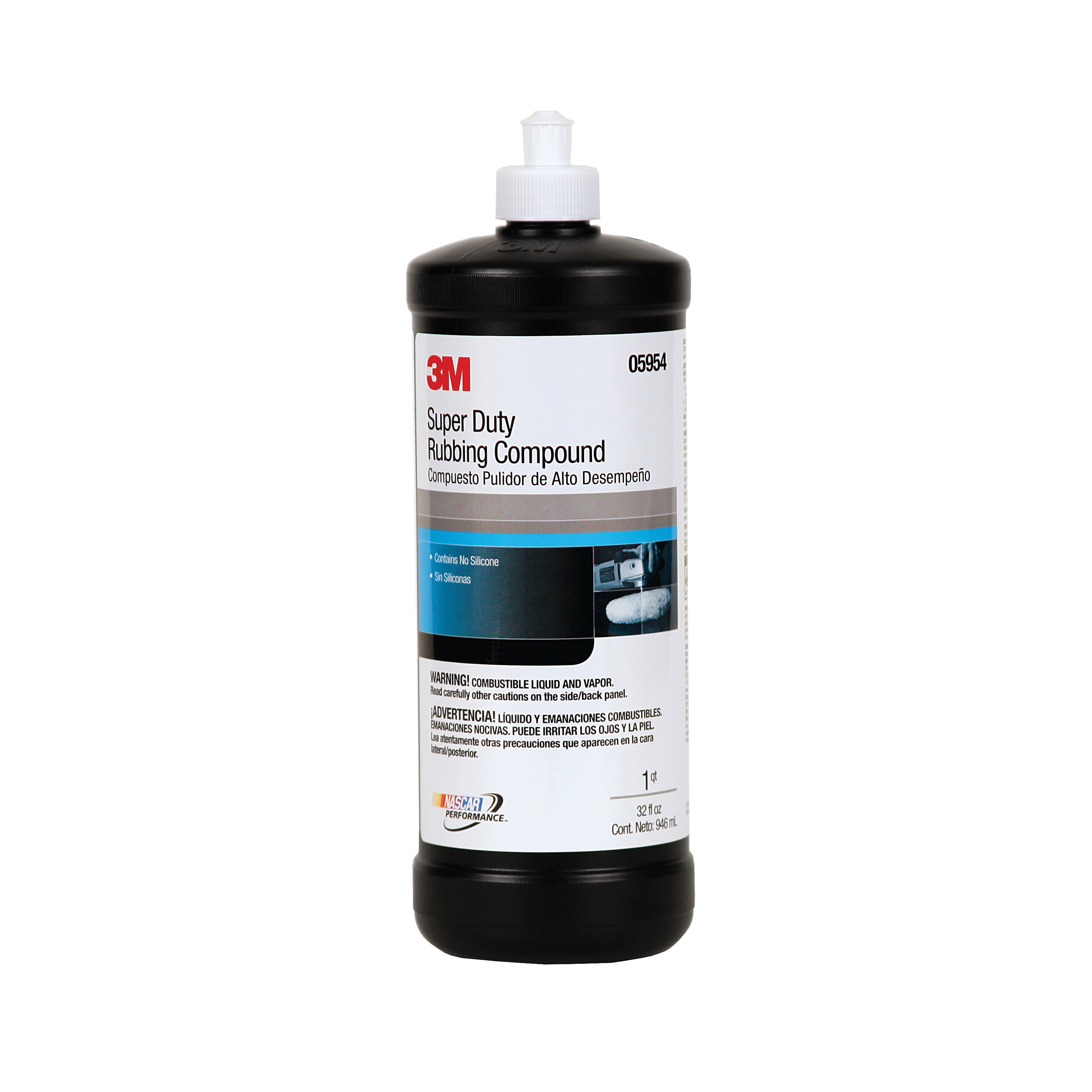 3M 7000045494 Super Duty Rubbing Compound, 1 qt Container Bottle Container, Tan, Ultra Fine Grade, 1000 Grit - Buffing & Polishing Compounds