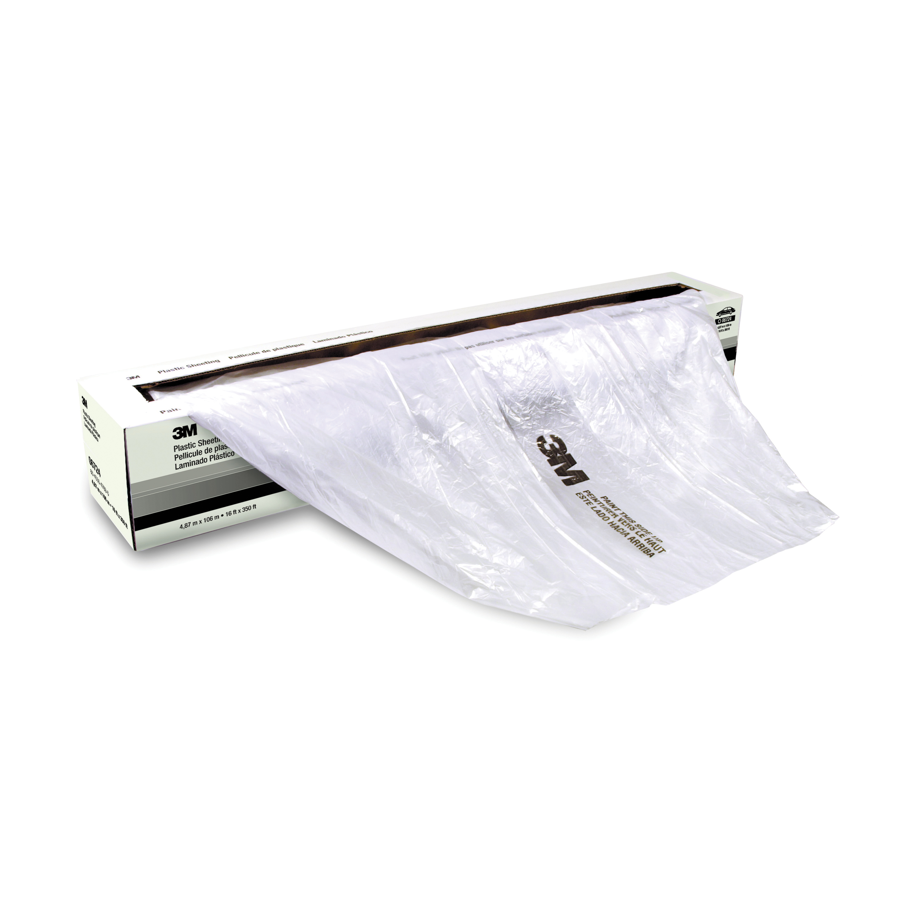3M 7000028280 Plastic Sheeting, 400 ft L x 12 ft W, Polyethylene - Packaging Liners & Sheeting