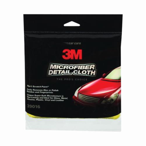 3M 7100114417 Cloth, 12 in L x 14 in W, Micro Fiber, Yellow - Dust & Microfiber Cloths