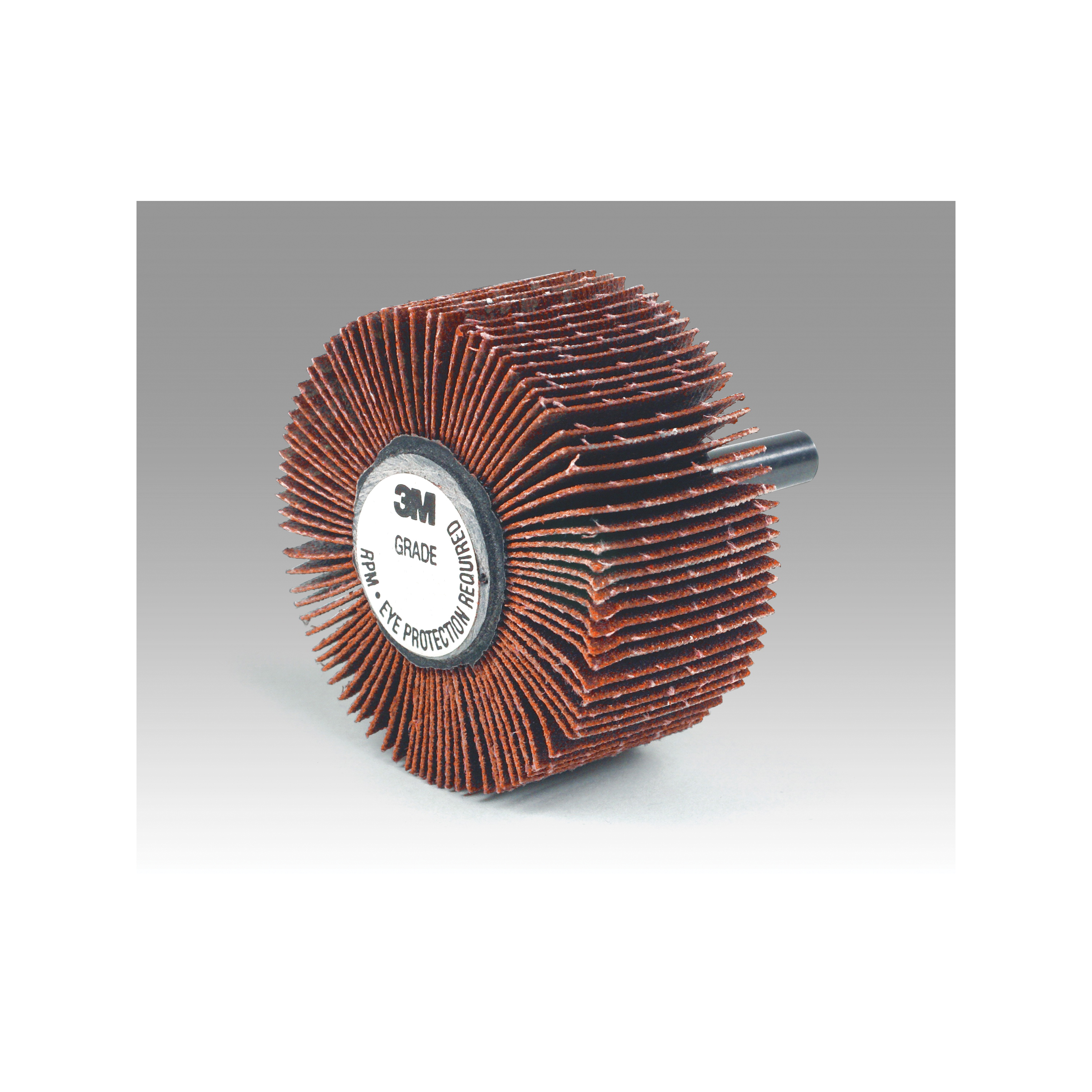 3M 7100138162 Type 83 Mounted Flap Wheel, 3 in Dia Wheel, 1 in W Face, 1/4 in Dia Shank, 80 Grit, Medium Grade, Ceramic Abrasive - Coated Abrasive Flap Wheels
