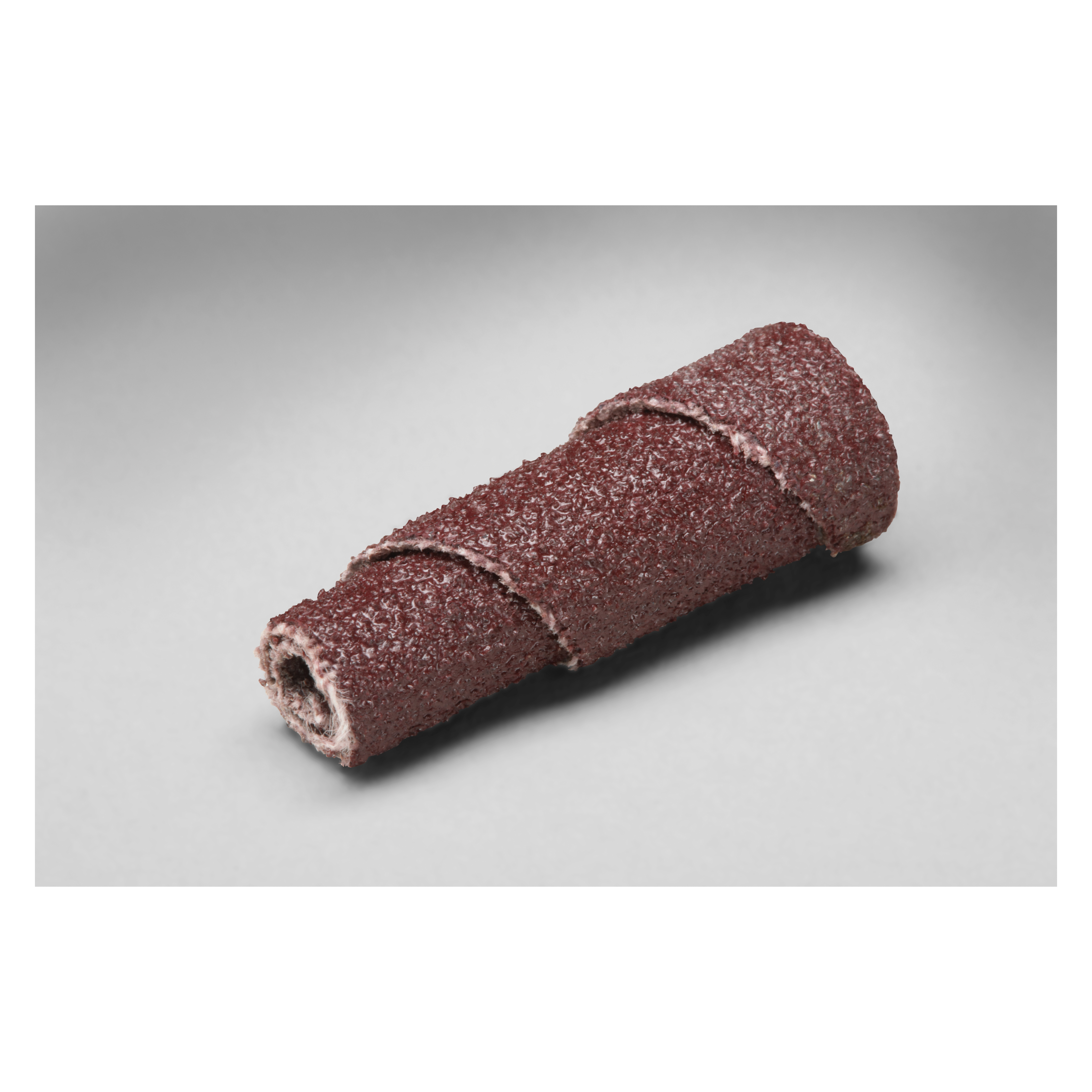 3M 7010327575 Full Tapered Cartridge Roll, 3/8 in Dia x 1 in OAL, 1/8 in Dia Pilot Hole, 60 Grit, Aluminum Oxide Abrasive - Cartridge Rolls