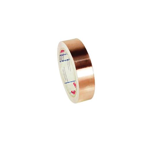 3M 7000132169 1181 Log Roll Shielding Tape, 18 yd L x 1 in W, 1.4 mil THK, Acrylic Adhesive, Copper Foil Backing - Electrical Tapes