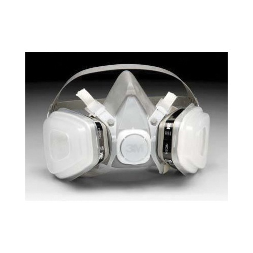 3M 7000052080 5000 Disposable Half Facepiece Respirator Assembly, M, Resists: Organic Vapors - Disposable Respirators & Masks