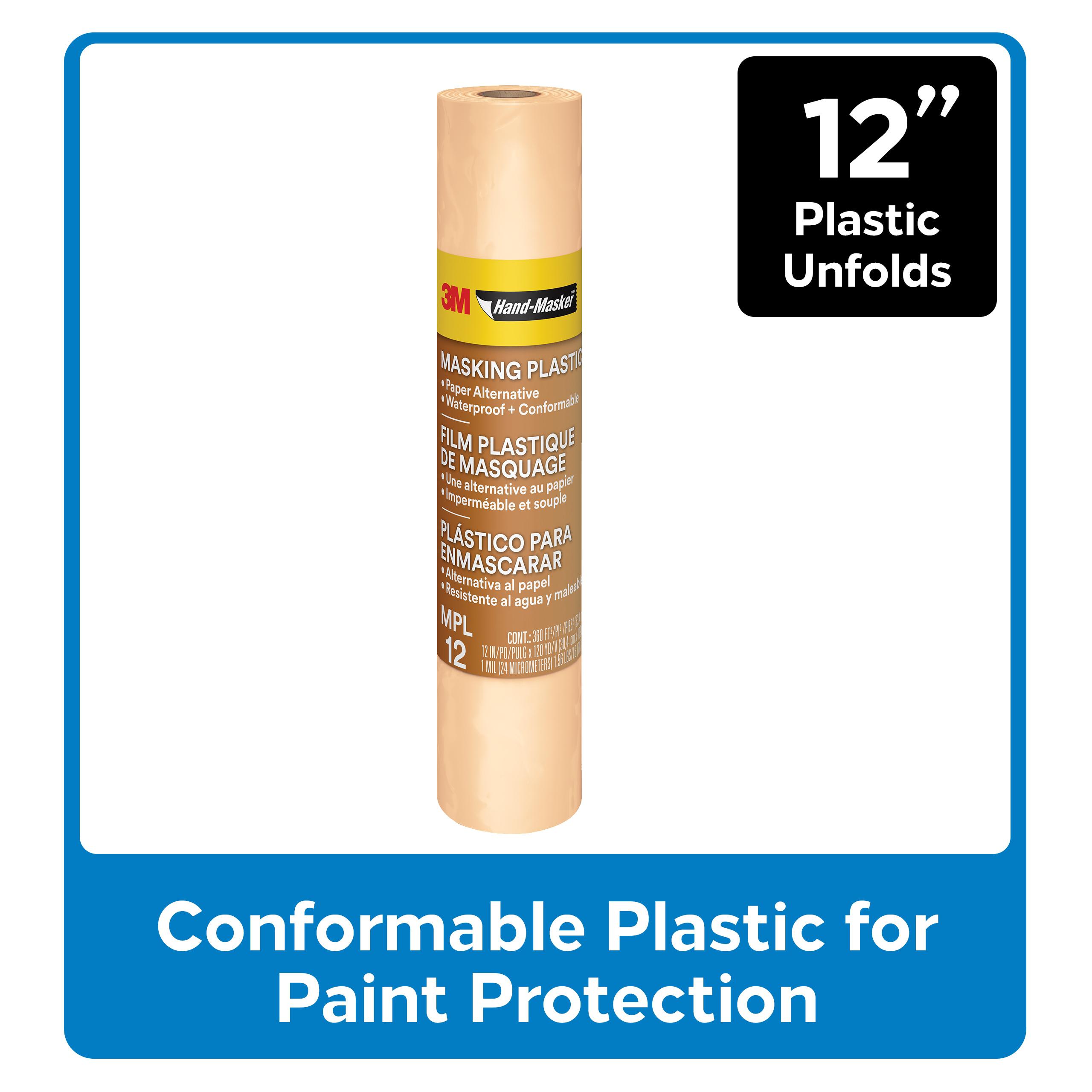 3M 7100201731 Masking Plastic, 8.563 in L x 5.875 in W - Surface Protection Films
