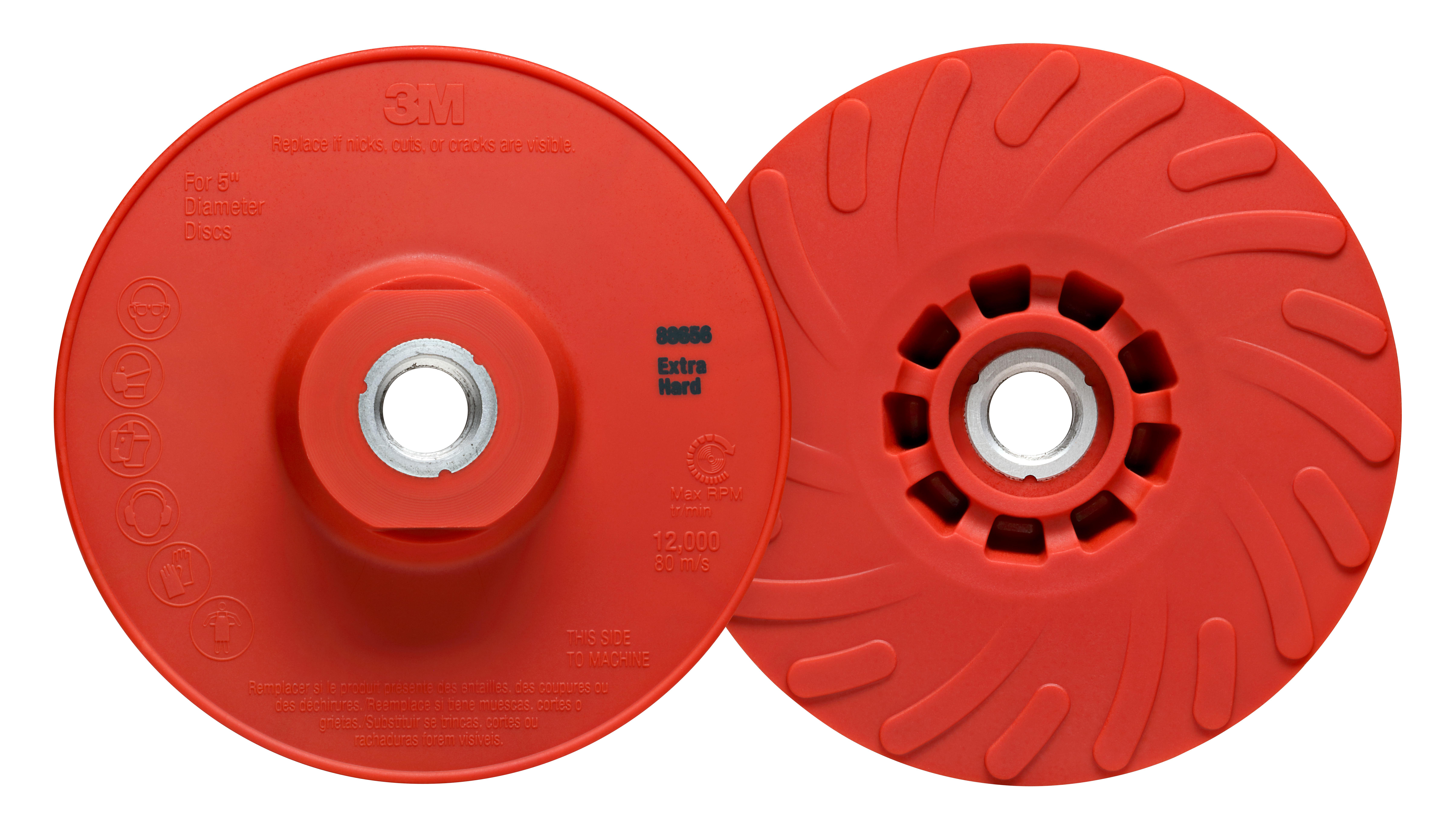 3M 7100258733 Disc Back-Up Pad, 8.875 in L, 6 in H - Abrasive Parts