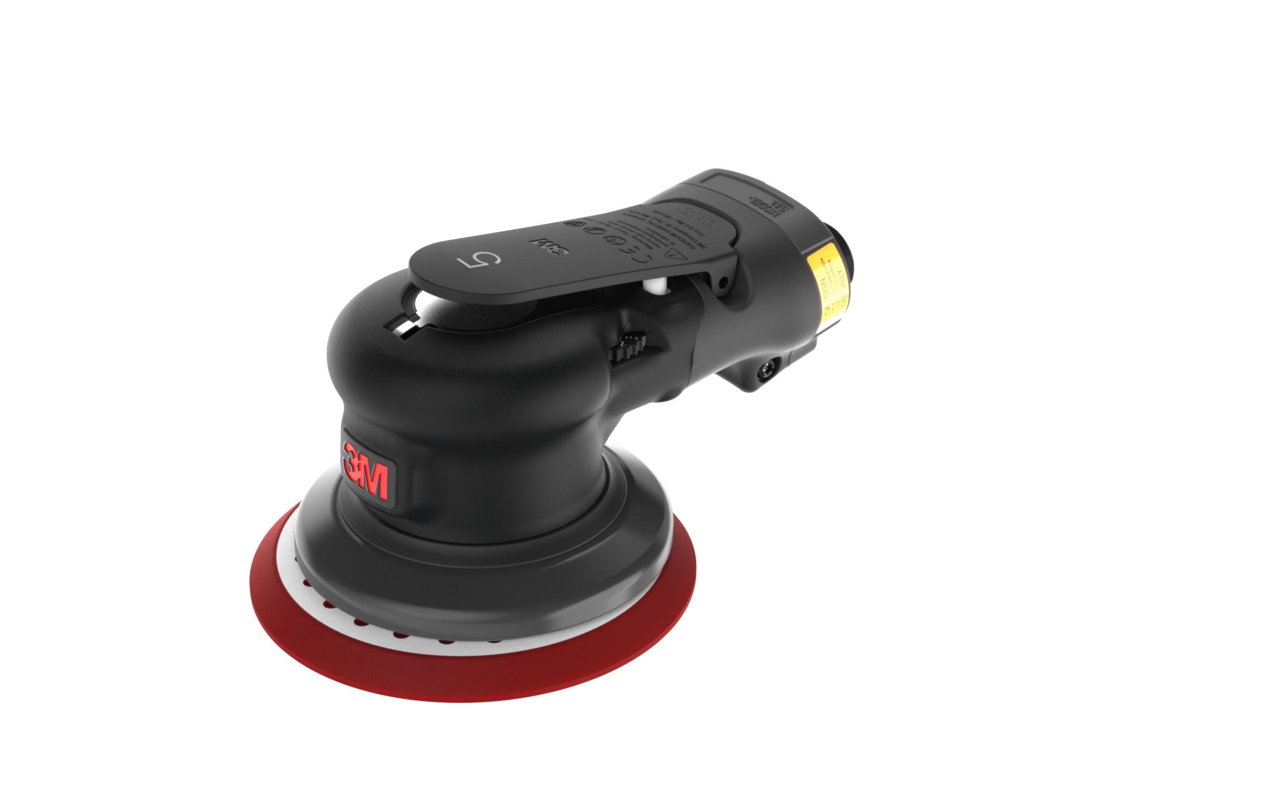 3M 7100258652 Non-Vacuum Pneumatic Random Orbital Sander, 6 in Pad - Pneumatic Orbital Sanders
