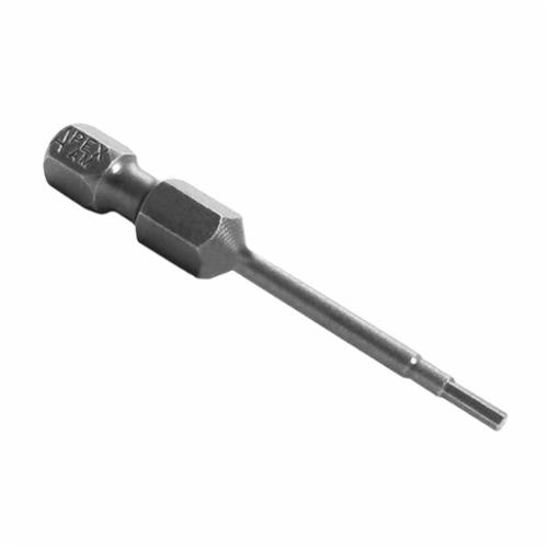 Apex AM-08 Socket Head Power Drive Bit, 1/4 in Hex Point, 1-15/16 in OAL, Steel - Screwdriver Bit