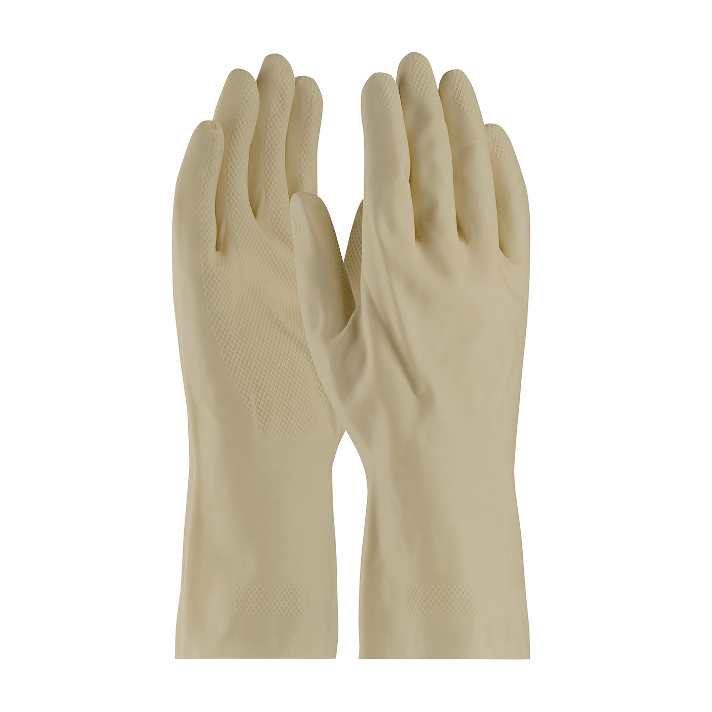 Assurance 47-L171N/S Chemical-Resistant Gloves, S, Natural Rubber Latex, Natural, Unlined Lining, 11.8 in L, Resists: Abrasion, Cut, Puncture and Tear, Unsupported Support, Straight Cuff, 18 mil THK - Chemical Resistant Gloves