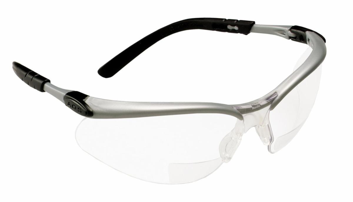 BX 7000052794 Eyewear, Anti-Fog, Clear Lens, Half-Frame Frame, Silver/Black, Plastic Frame, Polycarbonate Lens, ANSI Z87.1-2015 - Safety Glasses