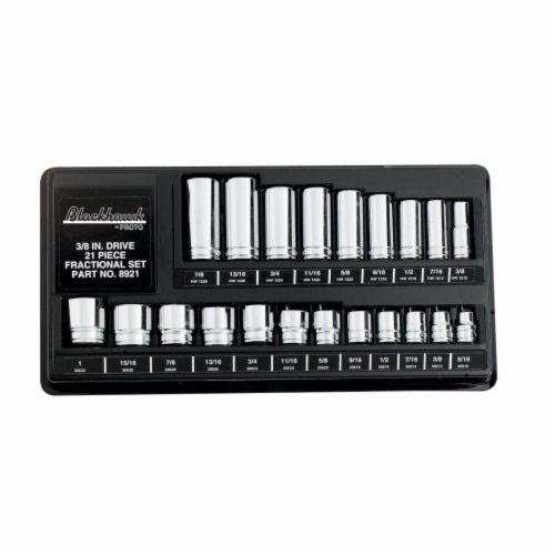 Stanley 8921NB Deep Standard Socket Set, Imperial, 21 Pieces, Full Polished - Socket Sets