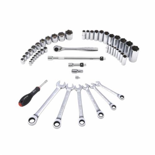 Blackhawk by Proto 974850 Deep/Standard Length Fractional Combination Set, 1/4 in, 3/8 in Drive 6-Point, 50 Pieces - Hand Tool Kits