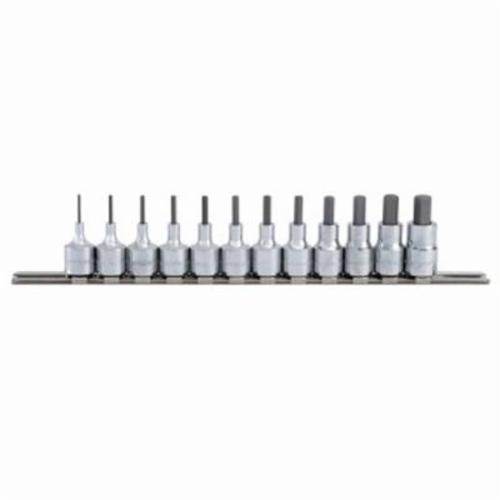 Blackhawk by Proto HW-9412S Socket Bit Set, Imperial, 1/16 to 3/8 in Hex, 3/8 in Drive, 12 Pieces, Full Polished - Socket Driver Bit Sets