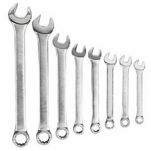 Stanley MF-008M Combination Wrench Set, 8 Pieces, 8 to 19 mm, Satin - Wrench Sets