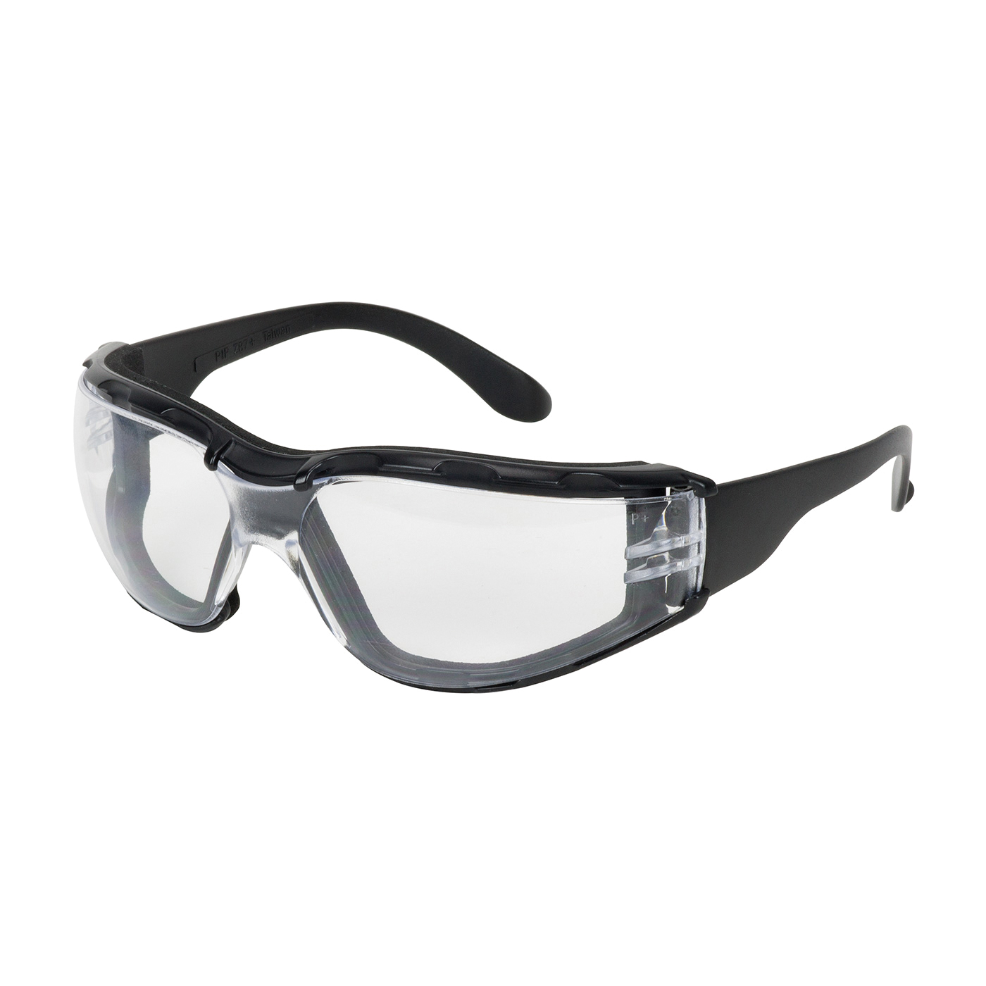 Bouton 250-01-F020 Zenon Z12 Foam 250-01 Single Lens Safety Glasses, Anti-Fog/Anti-Scratch, Clear Lens, Frameless Frame, Black, Polycarbonate/Foam Lined Frame, ANSI Z87.1+ - Safety Glasses
