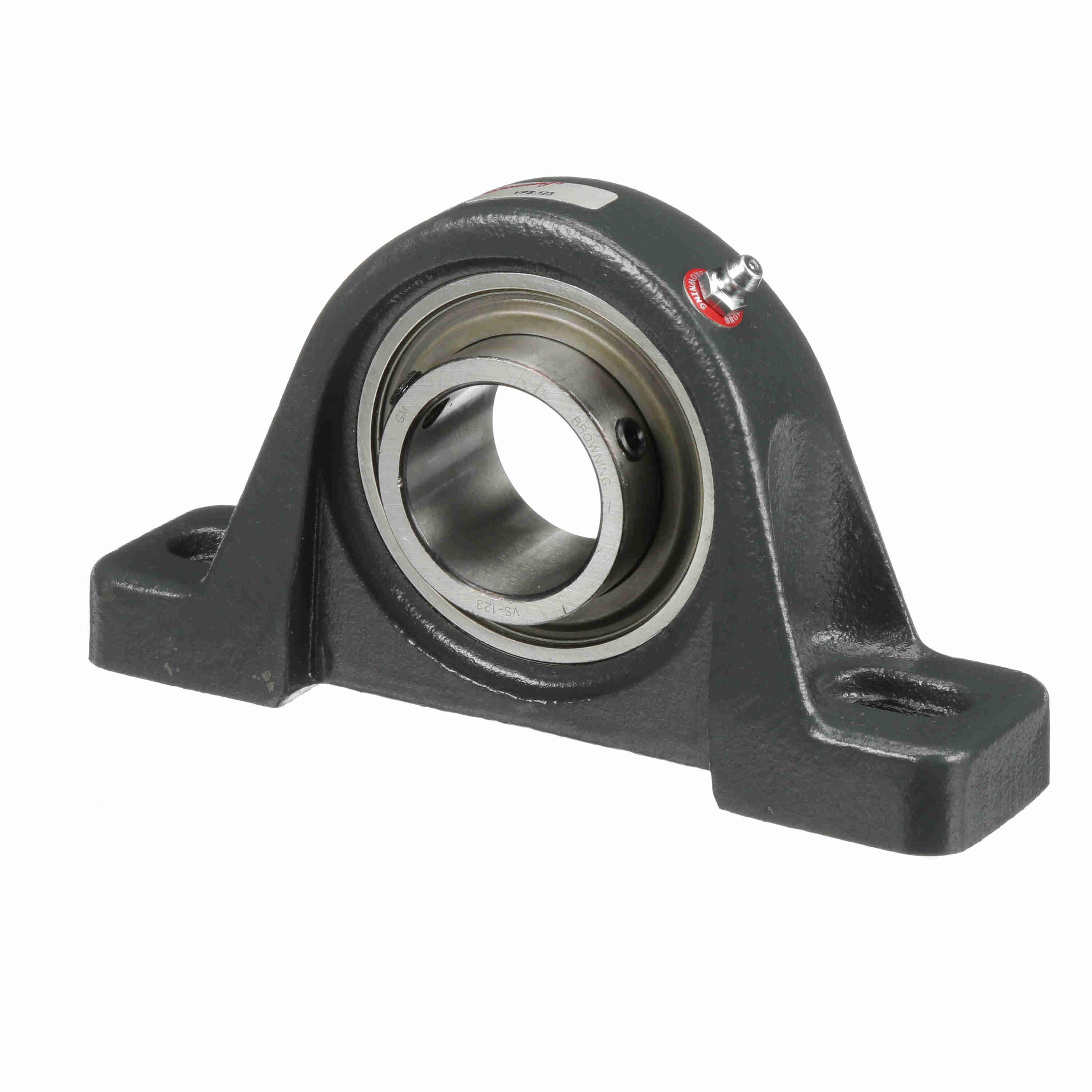 Browning 767755 VPS 100 Intermediate Duty Pillow Block Ball Bearing, 1-7/16 in Dia Bore, 4-5/8 to 5-3/8 in L Bolt Center-to-Center, 1-7/8 in Base to Bore Centerline, 6-3/4 in OAL x 3-11/16 in OAH - Pillow Block Ball Bearing Units
