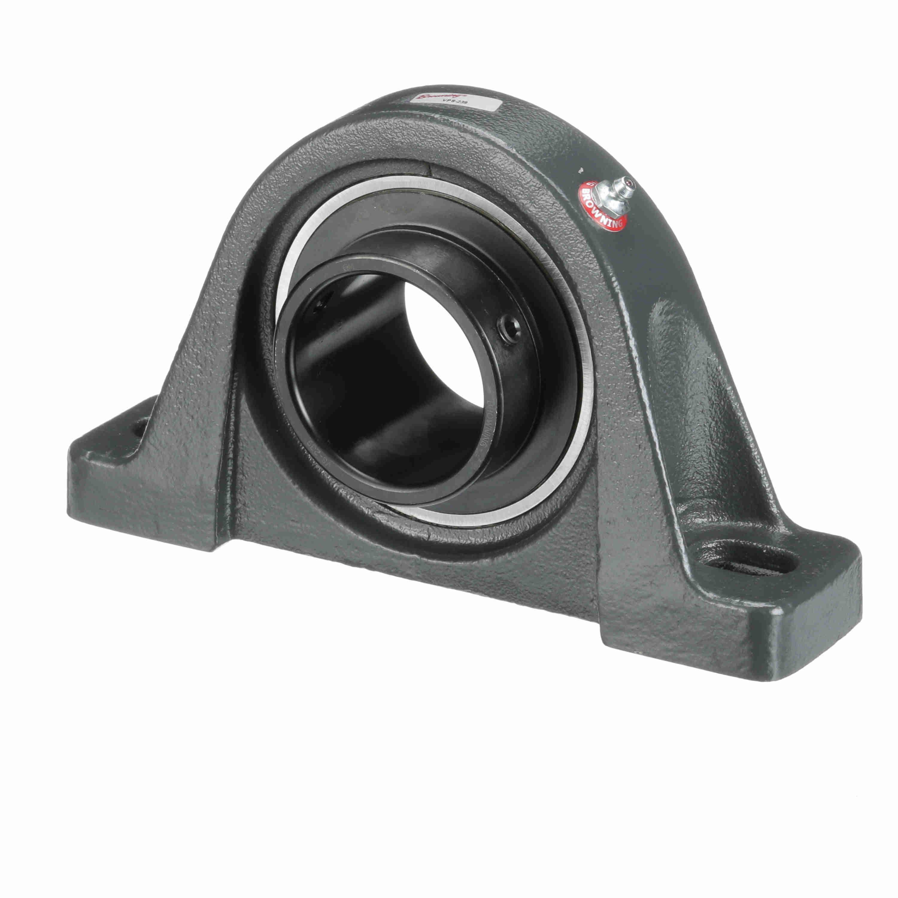 Browning 767994 VPS 200 Normal Duty Pillow Block Ball Bearing, 2-7/16 in Dia Bore, 6-53/64 to 7-63/64 in L Bolt Center-to-Center, 2-3/4 in Base to Bore Centerline, 9-1/2 in OAL x 5-9/16 in OAH - Pillow Block Ball Bearing Units
