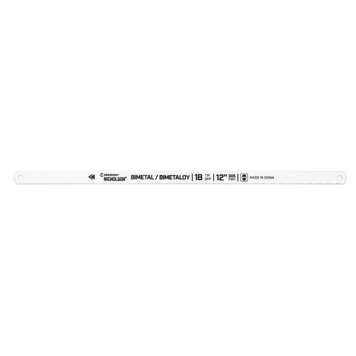 Crescent 62706N-02 Hacksaw Blade, 0.5 in W Blade x 12 in L Blade, Steel Cutting Edge, 14 TPI, Bi-Metal Blade - Hacksaw & Hand Saw Blades