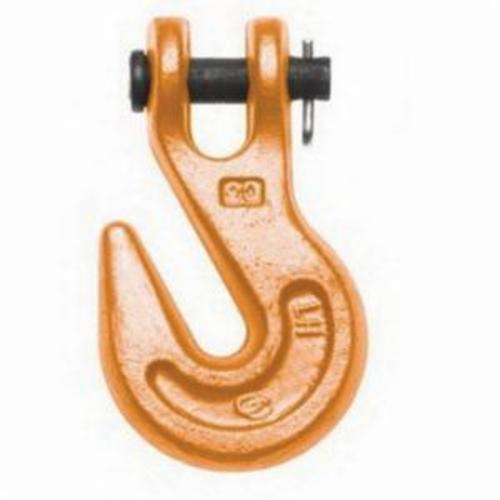 Campbell 4500404 C-473-S Grab Hook, 1/4 in Trade, 2600 lb Load, 30/43 Grade, Jaws and Clevis Attachment, Drop Forged Carbon Steel - Chain & Cable Hooks