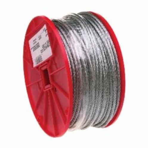 Campbell 7000927 High Strength Cable, 5/16 in Cable, 200 ft L, 7 x 19 Strand, 1960 lb Load, Galvanized Steel - Steel Cables