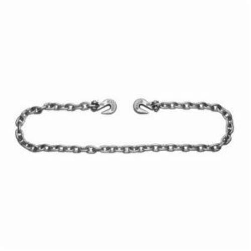 Campbell T0222925 System 4 Welded High Test Binder Chain With Clevis Grab Hook, Single Loop/Straight Link, 3/8 in Trade, 43 Grade, 20 ft L, 5400 lb Load - Chains