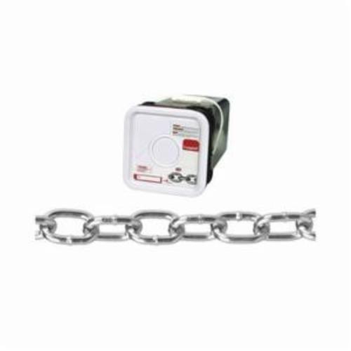 Campbell T0309526 Welded Chain, Passing Link, #2/0 Trade, 200 ft L, 450 lb Load - Chains