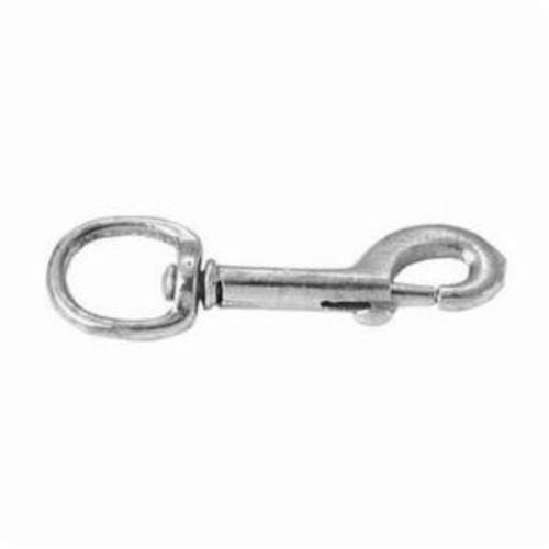 Campbell T7601201 Round Swiveling Eye Bolt Snap, 1/2 in, 4 in OAL, 1/2 in ID Eye, 110 lb Load, Zinc Plated - Eye Snaps