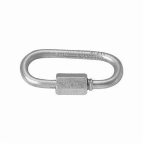 Campbell T7645136V Quick Link, 5/16 in, 2.92 in OAL, 1760 lb Load, Zinc Plated - Eye Snaps