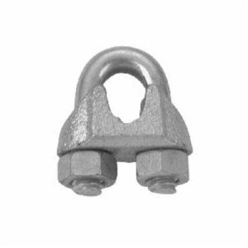 Campbell T7670439 Wire Rope Clip, 1/4 in Cable, Malleable Iron, 2 Clips - Wire Rope Clips
