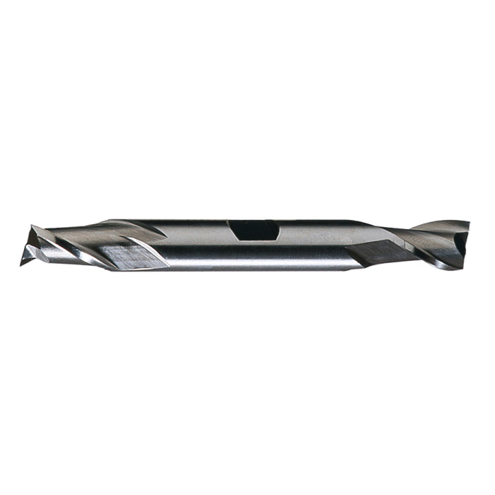 Cleveland C42051 HD-2 Center Cutting Double End General Purpose Square End End Mill, 1/8 in Dia Cutter, 3/8 in Length of Cut, 2 Flutes, 3/8 in Dia Shank, 3-1/16 in OAL, Bright - Square End Mills