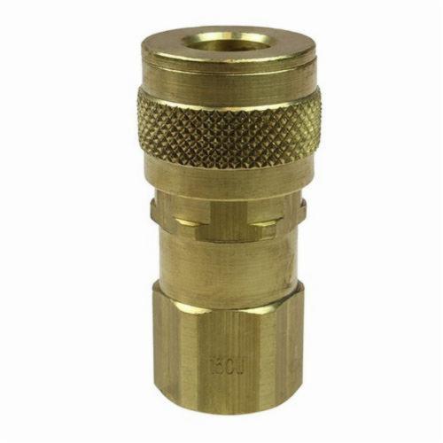 Coilhose 150U U Series Type 15 Universal Quick Disconnect Coupler, 1/4 in Nominal, Quick Disconnect Coupler x FNPT, 150 psi Pressure, Brass, Domestic - Pneumatic Quick Connect Fittings