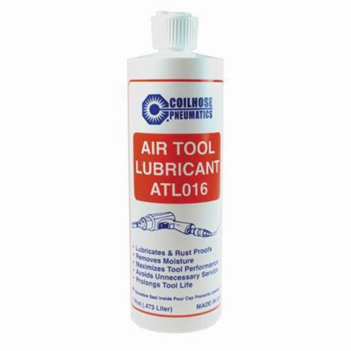 Coilhose ATL016 Air Tool Lubricant, 16 oz Flip Top Bottle, Petroleum Odor/Scent, Liquid Form, Yellow - Air Tool & Air Compressor Oil