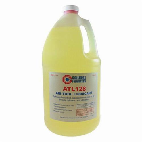 Coilhose ATL128 Air Tool Lubricant, 128 oz Jug, Petroleum, Liquid, Yellow - Air Tool & Air Compressor Oil