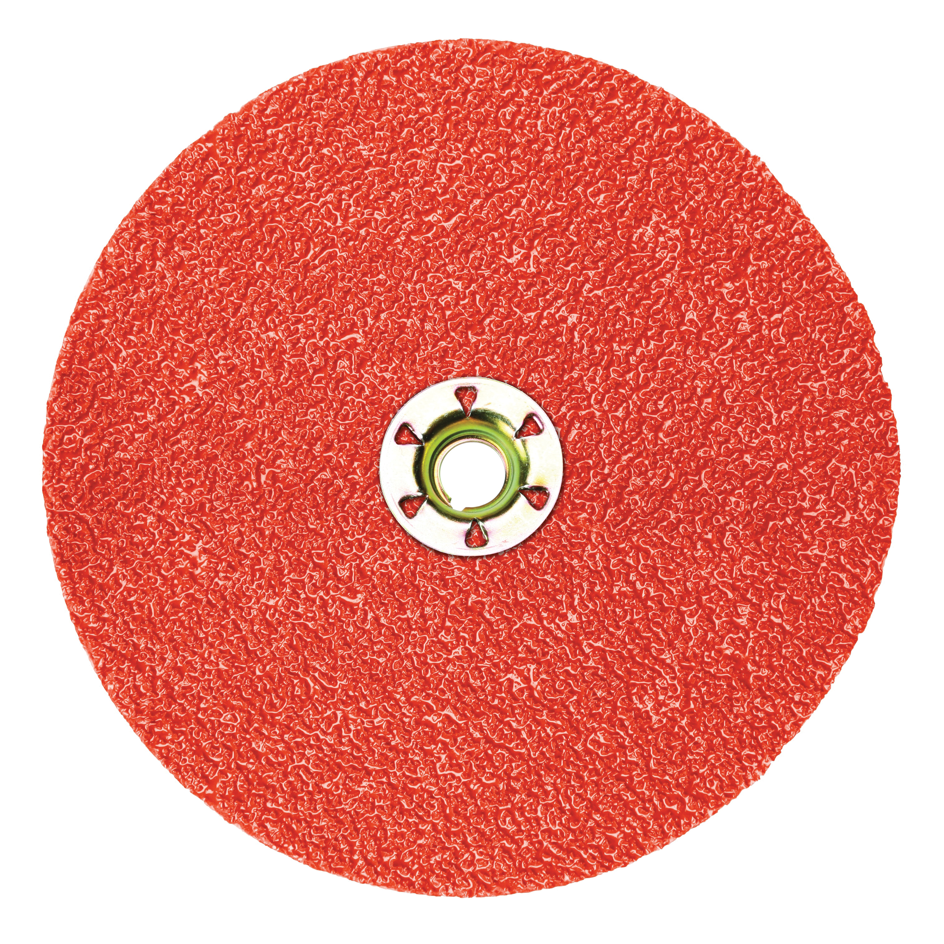 Cubitron II 7000144096 Close Coated Fibre Disc, 4-1/2 in Dia Disc, No Hole Center Hole, 36+ Grit, Extra Coarse Grade, Ceramic Abrasive, Quick-Change Type TN Attachment - Coated Abrasive Fiber Discs