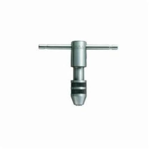 GENERAL 161R Reversible Tap Wrench, #0 to 1/4 in Tap, Ratcheting, Hardened Steel, 3-1/2 in L, Sliding T-Handle Handle - Tap Wrenches
