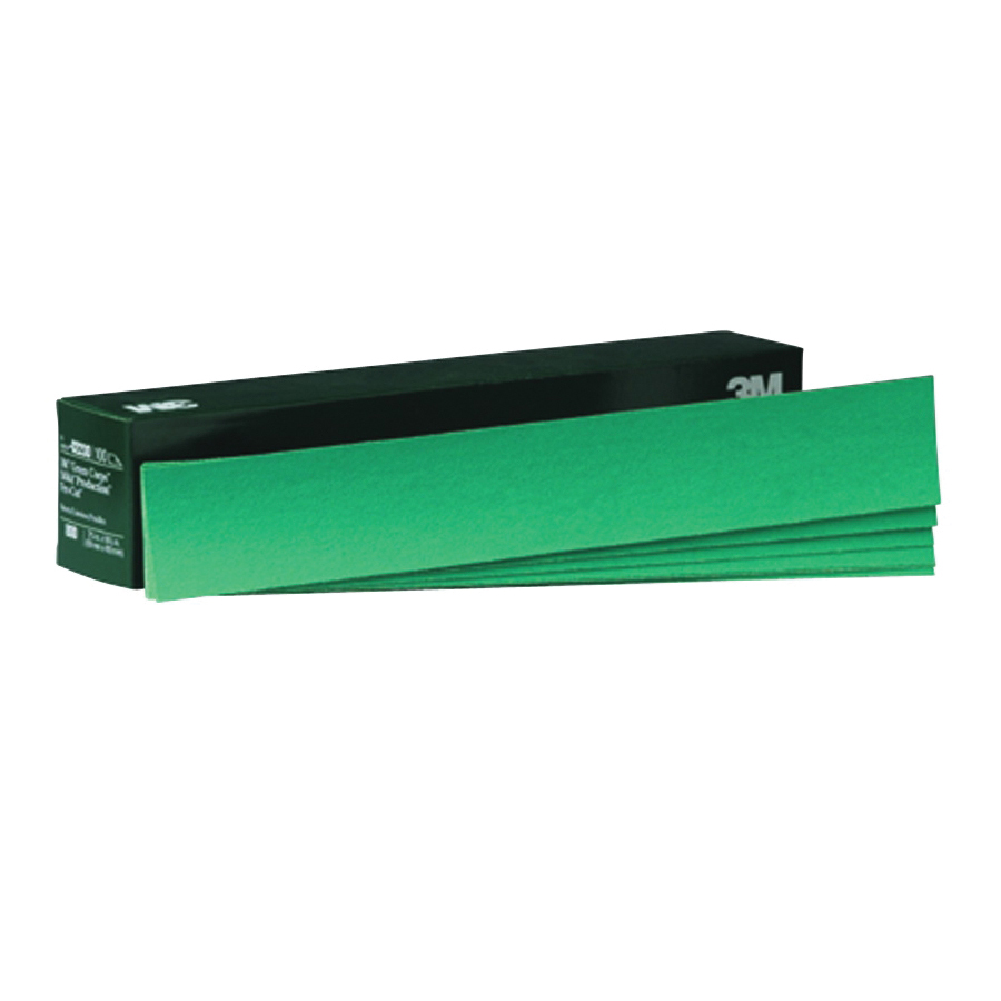 Green Corps 7000044880 Sheet Sanding, 16-1/2 in L x 2 in W, P80 Grit, Coarse Grade, Aluminum Oxide Abrasive, Paper Backing - Coated Abrasive Sheets