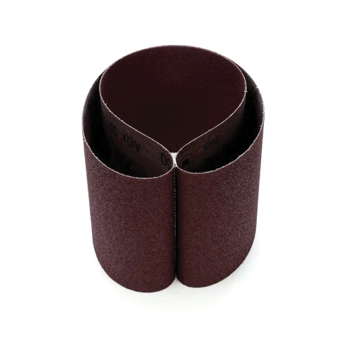 Hookit 7000118866 Film-Lok Single Flex Cloth Belt, 6 in W Belt x 48 in L, 80 Grit, Cloth Backing - Coated Abrasive Belts