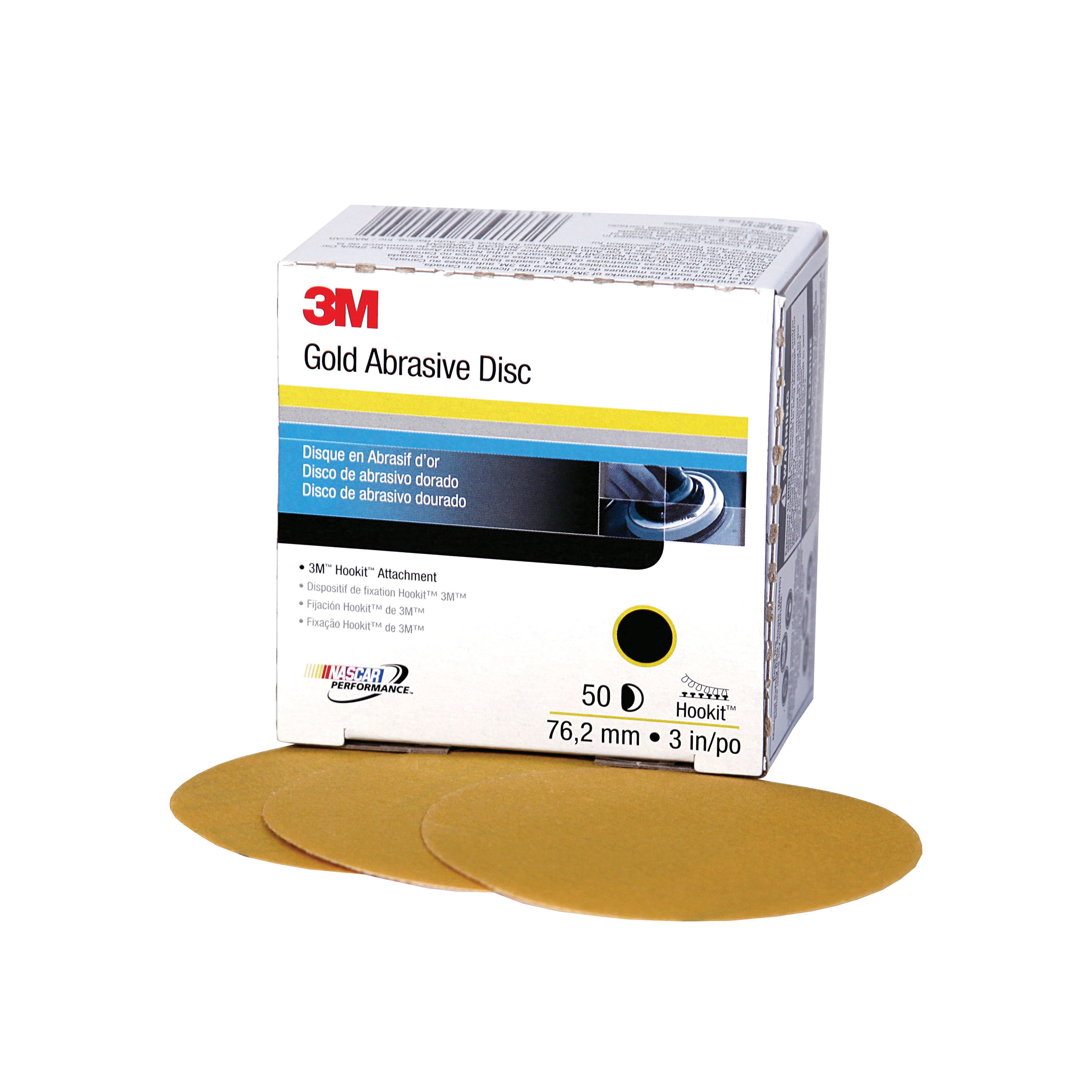 Hookit 7000119684 Open Coated Paper Disc, 3 in Dia Disc, P320A Grit, Very Fine Grade, Aluminum Oxide Abrasive, Paper Backing - Coated Abrasive Hook & Loop Discs