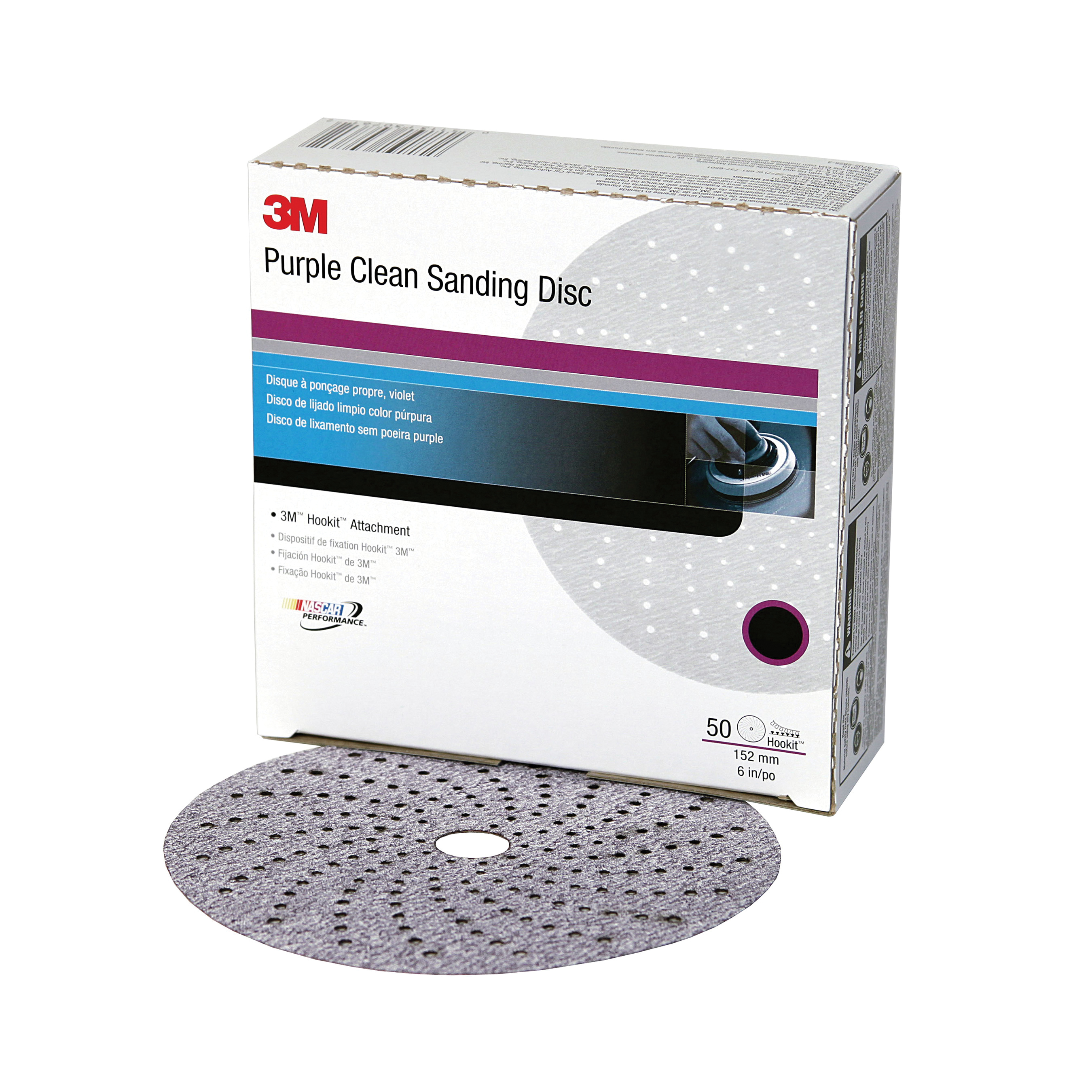 Hookit 7000028278 Coated Clean Sanding Disc, 6 in Dia Disc, P600C Grit, Extra Fine Grade, Aluminum Oxide Abrasive, Paper Backing - Coated Abrasive Hook & Loop Discs