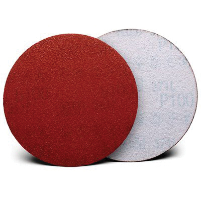 Hookit 7100095772 Film Disc, 6 in Dia Disc, P180 Grit, Aluminum Oxide Abrasive, Film Backing - Coated Abrasive Hook & Loop Discs
