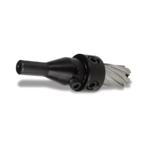 Hougen 11016 Arbor Assembly With Set Screws and Spring, 3/4 in Triple Flatted Shank - Hole Saw Arbors & Pilot Bits