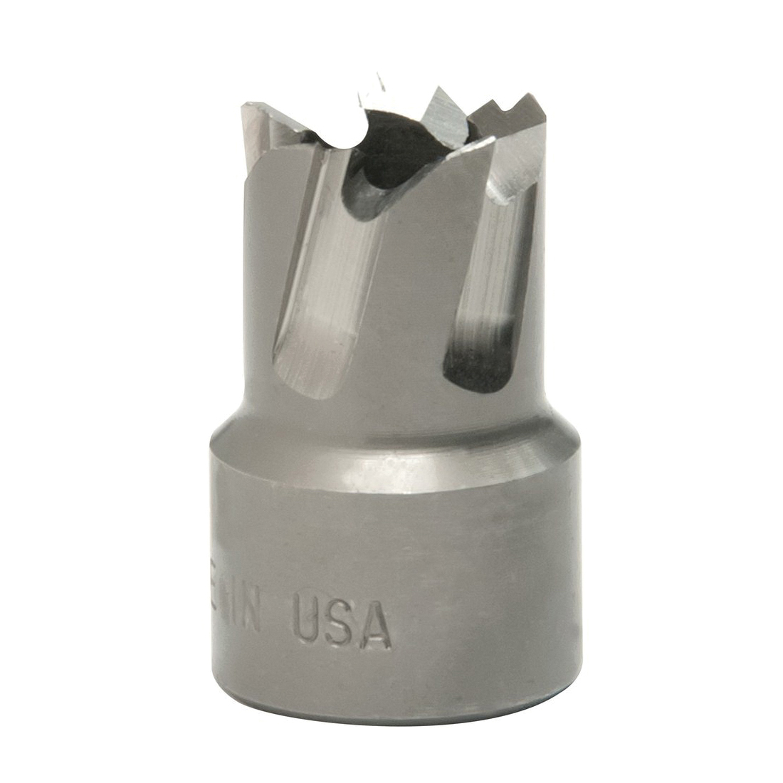 Hougen 11114 11000 Imperial Hole Cutter With 3/8-24 Threaded Hole, 15/32 in Dia Cutter, 1/4 in D Cutting, M2 HSS, 3-Flat Shank - Annular Cutters