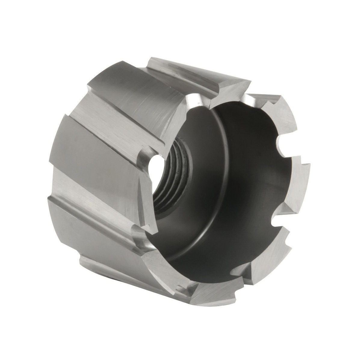 Hougen RotaCut 11156 11000 Imperial Hole Cutter With 3/8-24 Threaded Hole, 1-1/8 in Dia Cutter, 1/2 in D Cutting, M2 HSS, 3-Flat Shank - Annular Cutters