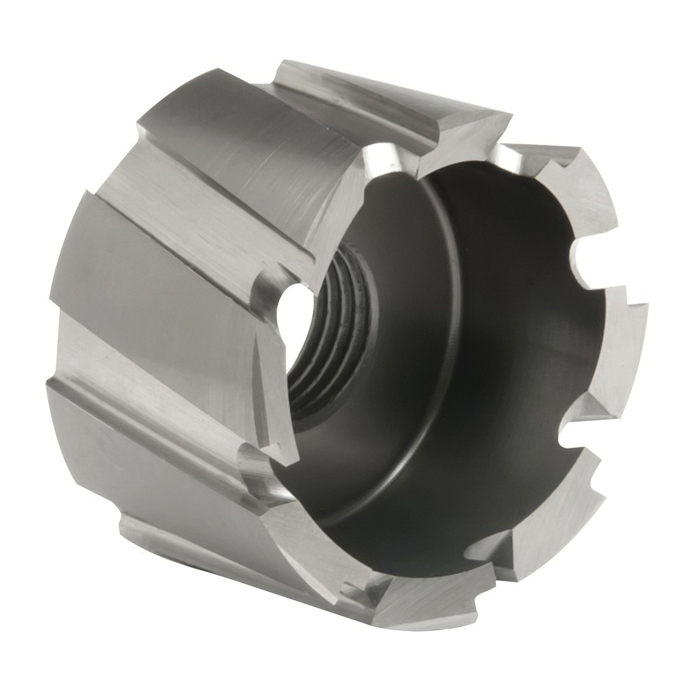 Hougen RotaCut 11164 11000 Imperial Hole Cutter With 3/8-24 Threaded Hole, 1-1/4 in Dia Cutter, 1/2 in D Cutting, M2 HSS, 3-Flat Shank - Annular Cutters